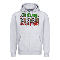 Heather Grey that s my sister on that field Zipper Hoodie - Zillion Design Studio