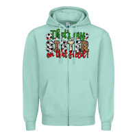 Seafoam that s my sister on that field Zipper Hoodie - Zillion Design Studio