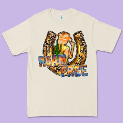 Cowgirl Horseshoe Premium Tee Designed By Racoondesign