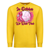 Lemon in october we wear pink breast cancer valleybal Premium Sweatshirt - JahusDesignShop
