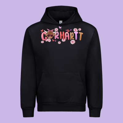 Carhartt Cow Valentines Day Urban Hoodie Designed By Maliassmallbusiness
