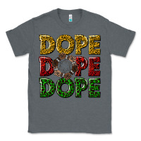 Charcoal Heather dope dope dope Classic Tee - texasbilliewilder