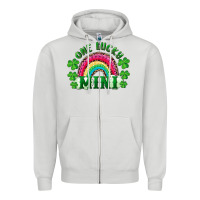 Dove Grey st patrick's day one lucky mini Zipper Hoodie - RanaPortraitStore