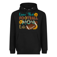 Black livin' that football mom life Heavyweight Hoodie - HRA Design Shop