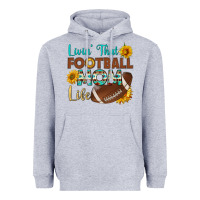 Heather Grey livin' that football mom life Heavyweight Hoodie - HRA Design Shop