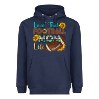 Navy livin' that football mom life Heavyweight Hoodie - HRA Design Shop