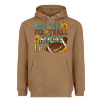 Toasted Coconut livin' that football mom life Heavyweight Hoodie - HRA Design Shop
