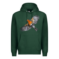 Sports Green Flying American Robin Premium Hoodie - LillyAllenDesigns