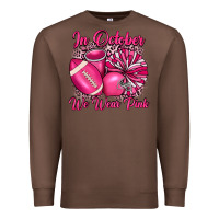 Chestnut in october we wear pink cheer with football breast Premium Sweatshirt - JahusDesignShop