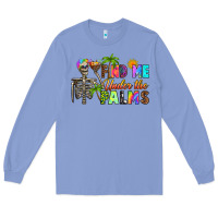 Colony Blue find me under the palms Long Sleeve Tee - RanaPortraitStore