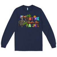 Navy find me under the palms Long Sleeve Tee - RanaPortraitStore