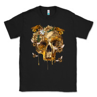 Black Flower Skeleton Bees Classic Tee - RanaPortraitStore