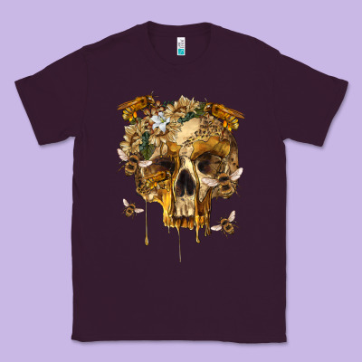 Flower Skeleton Bees Classic Tee Designed By Ranaportraitstore