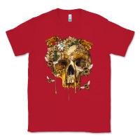 Red Flower Skeleton Bees Classic Tee - RanaPortraitStore