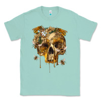 Seafoam Flower Skeleton Bees Classic Tee - RanaPortraitStore