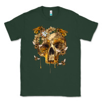Sports Green Flower Skeleton Bees Classic Tee - RanaPortraitStore