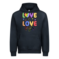 Navy love is love pride Urban Hoodie - MaliasSmallBusiness