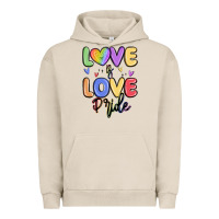 Pigment French Oak love is love pride Urban Hoodie - MaliasSmallBusiness