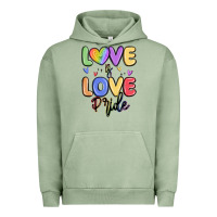 Pigment Oil Green love is love pride Urban Hoodie - MaliasSmallBusiness