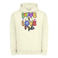 Pigment Pistachio love is love pride Urban Hoodie - MaliasSmallBusiness