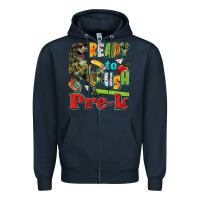 Navy ready to crush pre k Zipper Hoodie - texasbilliewilder