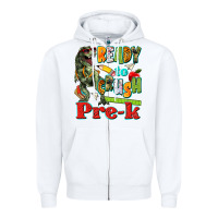 White ready to crush pre k Zipper Hoodie - texasbilliewilder