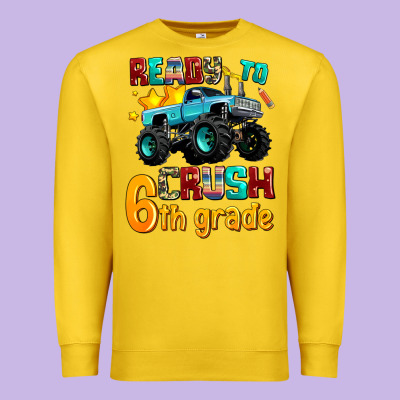Ready To School Crush 6th Grade Premium Sweatshirt Designed By Adodesignshop