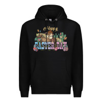Black Happy Easter Day Rodeo Premium Hoodie - NancyCooperArtShop
