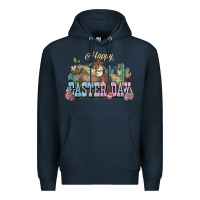 Navy Happy Easter Day Rodeo Premium Hoodie - NancyCooperArtShop