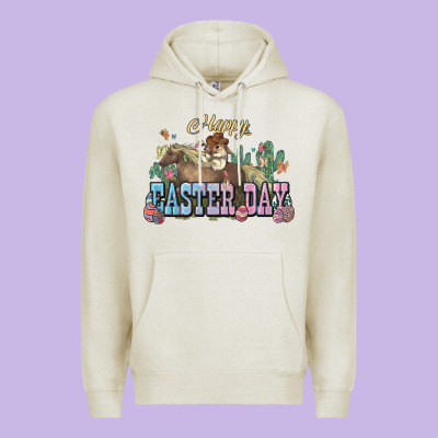 Happy Easter Day Rodeo Premium Hoodie Designed By Nancycooperartshop