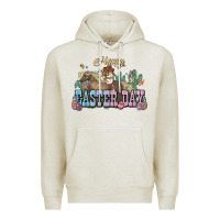 Oatmeal Heather Happy Easter Day Rodeo Premium Hoodie - NancyCooperArtShop