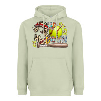 Matcha three up down softball Heavyweight Hoodie - RacoonDesign