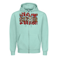 Seafoam that s my sister on that field Zipper Hoodie - Zillion Design Studio