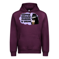 Mauve Wine coffee because murder is wrong Urban Hoodie - MaliasSmallBusiness