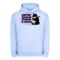Pigment Grape Ice coffee because murder is wrong Urban Hoodie - MaliasSmallBusiness