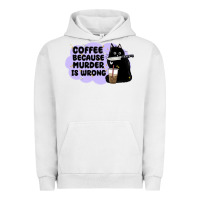 Pigment Lunar Rock coffee because murder is wrong Urban Hoodie - MaliasSmallBusiness