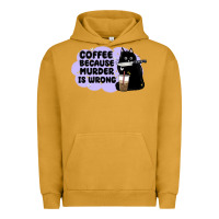 Pigment Peanut Butter coffee because murder is wrong Urban Hoodie - MaliasSmallBusiness