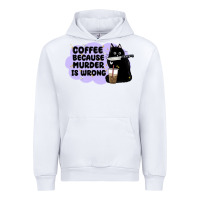 White coffee because murder is wrong Urban Hoodie - MaliasSmallBusiness