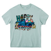 Arona Happy Easter  truck Heavy Core Tee - CowhideDigitalArt