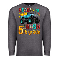 Charcoal Heather ready to school crush 5th grade Premium Sweatshirt - AdoDesignShop