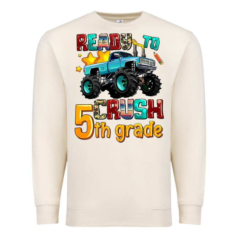 Ready To School Crush 5th Grade Premium Sweatshirt by AdoDesignShop | Teevron
