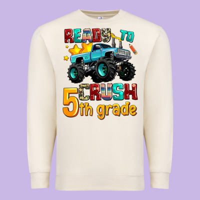 Ready To School Crush 5th Grade Premium Sweatshirt Designed By Adodesignshop