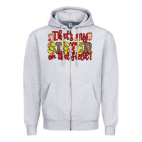 Heather Grey that s my sister on that field Zipper Hoodie - Zillion Design Studio