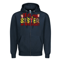 Navy that s my sister on that field Zipper Hoodie - Zillion Design Studio