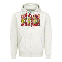 Oatmeal Heather that s my sister on that field Zipper Hoodie - Zillion Design Studio