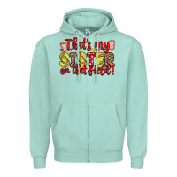Seafoam that s my sister on that field Zipper Hoodie - Zillion Design Studio
