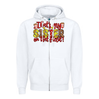 White that s my sister on that field Zipper Hoodie - Zillion Design Studio