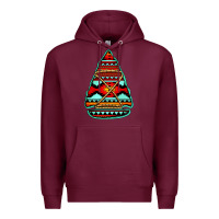 Burgundy aztec arrowhead Premium Hoodie - Jasminsmagicworld