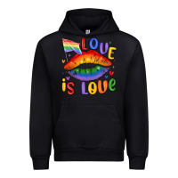 Black love is love lips Urban Hoodie - MaliasSmallBusiness