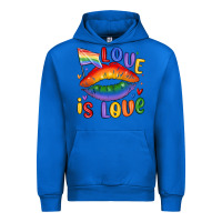Cobalt love is love lips Urban Hoodie - MaliasSmallBusiness